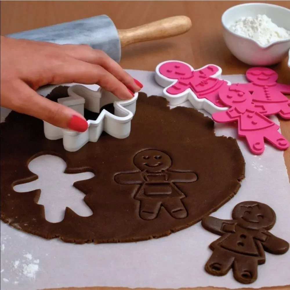 Tovolo Ginger Girl Cookie Cutter and 6 Stamps